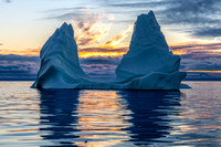 Sunset and Iceberg