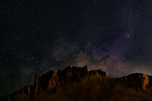 Milky Way over the Superstition Mountains