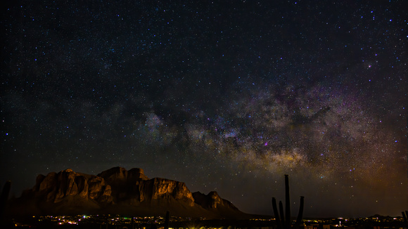Milky Way over the Superstition Mountains