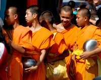 Young Monks at the Market