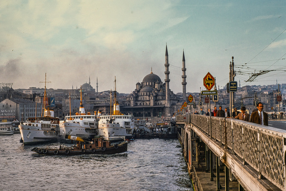 Galata Bridge and Yeni Camii