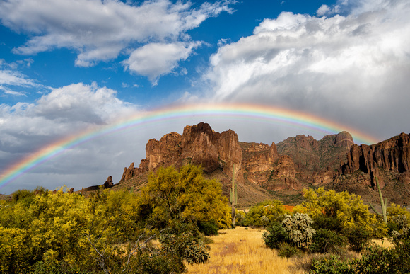 Rainbow and Blue Sky